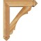 Ekena Millwork Olympic Arts and Crafts Rough Sawn Bracket w/ Offset Brace, Western Red Cedar, 6"W x 22"D x 26"H BKT0604X22X26OLY03RWR - alternate 3